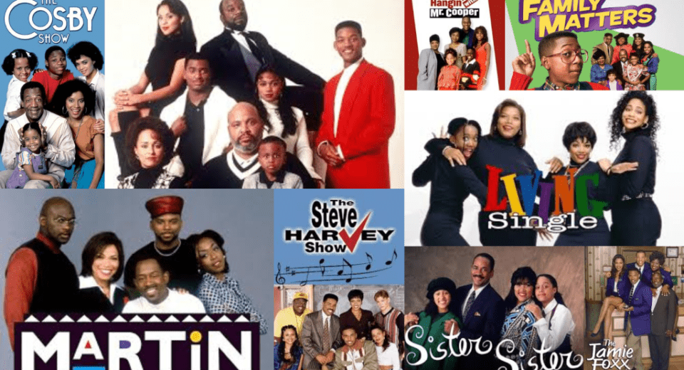 Black 90s Sitcom photo collage