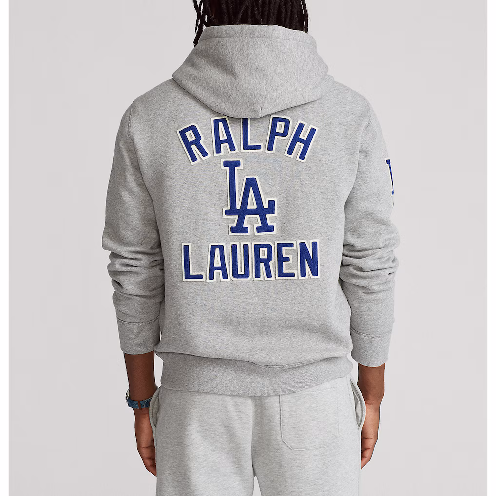 mens polo ralph lauren andover heather los angeles dodgers hoodie pi4272000 altimages ff 4272318 102b9d9b31c68a6fc37dalt5 full