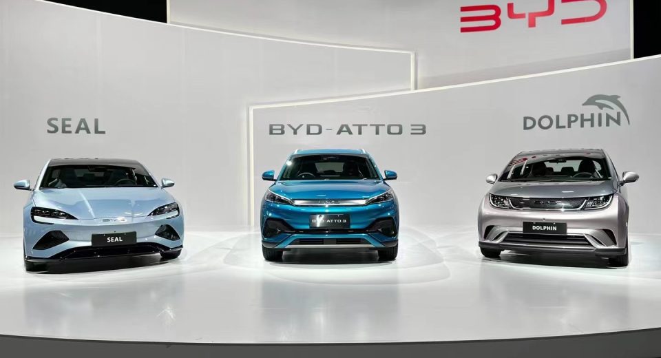 BYD ATTO 3, BYD DOLPHIN and BYD SEAL were presented at the conference