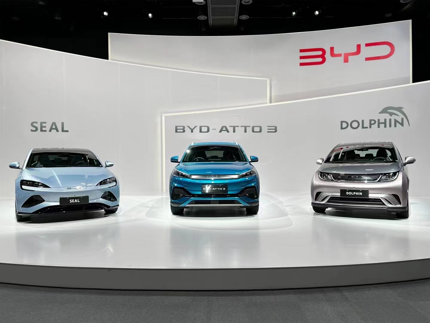 BYD ATTO 3, BYD DOLPHIN and BYD SEAL were presented at the conference